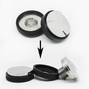 51mm Coffee Distributor & Tamper, Dual Head Coffee Leveler Portafilter -51mm - Image 3
