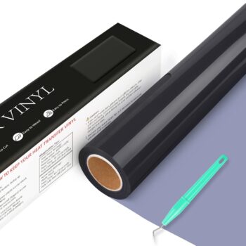Heat Transfer Vinyl Black HTV Vinyl Roll - 12" x 18ft