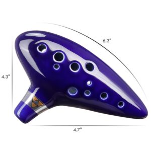 Zelda Ocarina with Song Book (Songs from The Legend of Zelda), 12 Hole Alto - Image 5