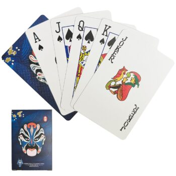 Professional Waterproof Poker Playing Cards, 54pcs, 2 Jokers, Jumbo Index, White