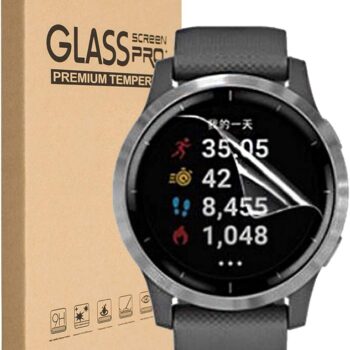 [3 Pack] for Garmin Vivo active 4 TPU LCD Screen Protector Guard Film