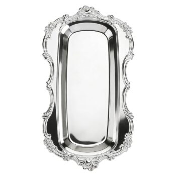 Silver Serving Tray - Vintage Jewelry Organizer, Tea Coffee Dessert Platter &