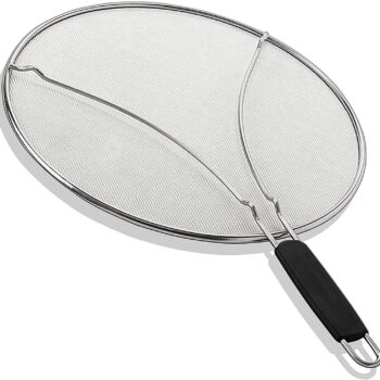 13 in Splatter Screen with Soft Grip Handle, Hot Oil Splash Guard