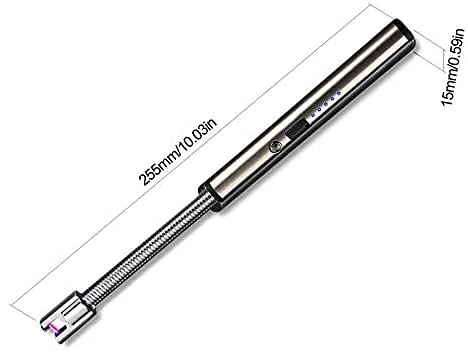 Kitchen ARC Flameless USB Lighter BBQ Windproof Portable Candle (Silver) - Image 4