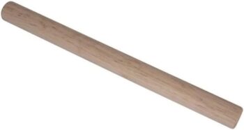Dumpling Rolling Pin, 25cm x 2cm Silver, Natural