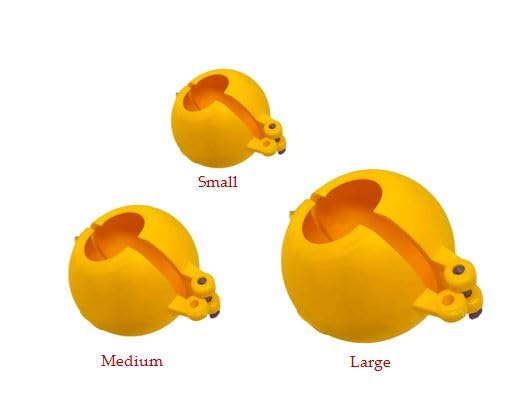 Ladoo Maker Mold Plastic Set of 3 in three sizes 1,2 and 3 No. Ladu maker mould - Image 3