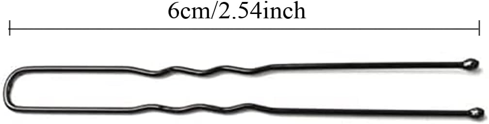 40Pcs Long Hair Pins Bun Pins Hair Slides Grips (Black) - Image 3