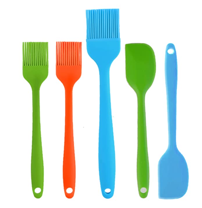 Silicone Basting Brush Pastry Brushes Cooking Set - Pack of 3 Pcs