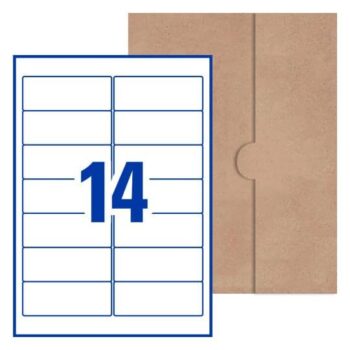 [14 Per Page] A4 Self Adhesive Address Labels Laser Inkjet Print Mailing