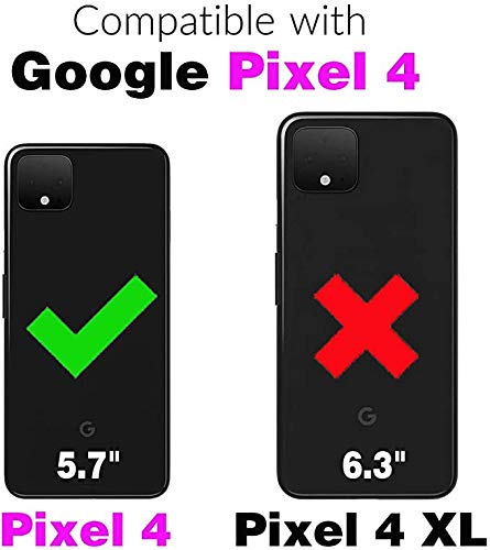 Google Pixel 4 Tempered Glass Screen Protector and Leather Flip Wallet Case - Image 2