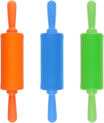 Plastic Handle Rolling Pin Non-Stick Silicone Rolling Pins,Mini Rolling Pin