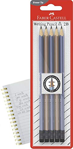 Faber-Castell Eleganz Graphite Pencil HB, 5 Pack, (12-111482) - Image 3