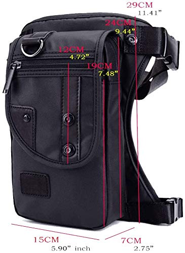 Hiking Waist Pack Leather Drop Leg Bag for Men Women Multi-Purpose Outdoor Sport - Image 7