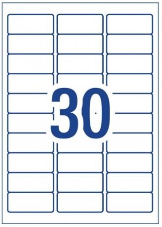 [30 Per Page] Amazon FBA Product Label 1"×2-5/8" Self Adhesive White -100 Sheets