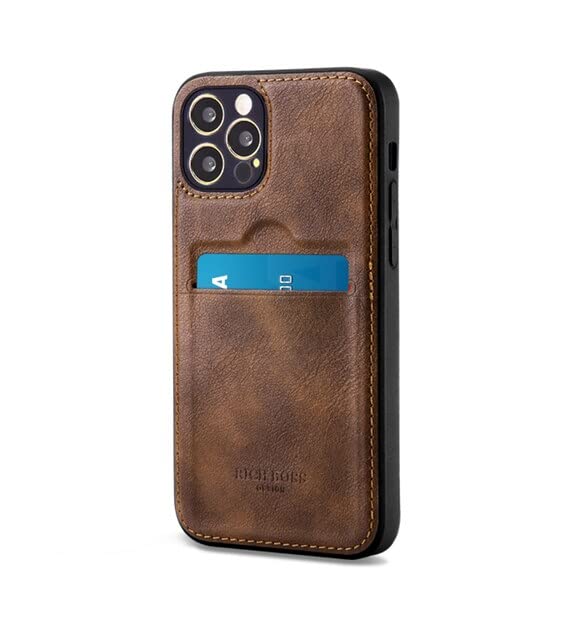 For iPhone 14 Pro Max Ultra Slim PU Card Holder Leather Case - Image 2