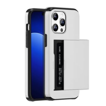 For iPhone 15 Pro Max (2023) Protective Shockproof Hard Back Cover - Silver