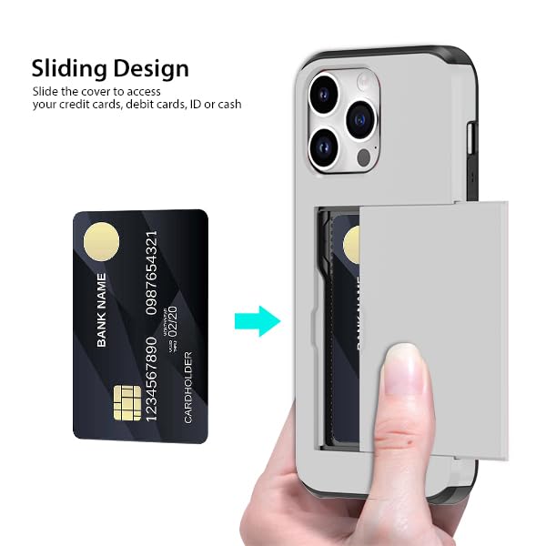 For iPhone 15 Pro Max (2023) Protective Shockproof Hard Back Cover - Silver - Image 4