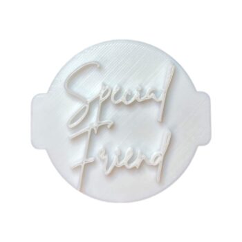 Special Friend Embosser No 78/Stamp for Cupcakes Fondant Icing Clay Cake Baking