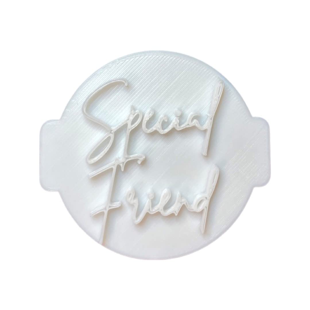 Special Friend Embosser No 78/Stamp for Cupcakes Fondant Icing Clay Cake Baking