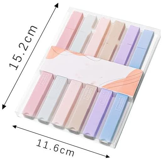 Pastel Highlighters Cute Aesthetic Pens,6Pcs Aesthetic Highlighters Colour - Image 2