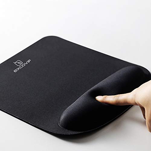 Big Ergonomic Mouse Pad with Wrist Support,Comfortable Computer Mousepad (Black) - Image 5