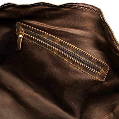 20" Buffalo Leather Duffle Bag Travel Carry-on Luggage Overnight Gym Bag - Image 4