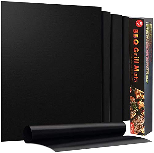 Grill Mat - Set of 5 Heavy Duty BBQ Grill Mats Non Stick, BBQ Grill Mats - Image 2