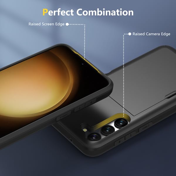 Galaxy S23 FE (2023) Protective Shockproof Hard Back Case - Black - Image 3