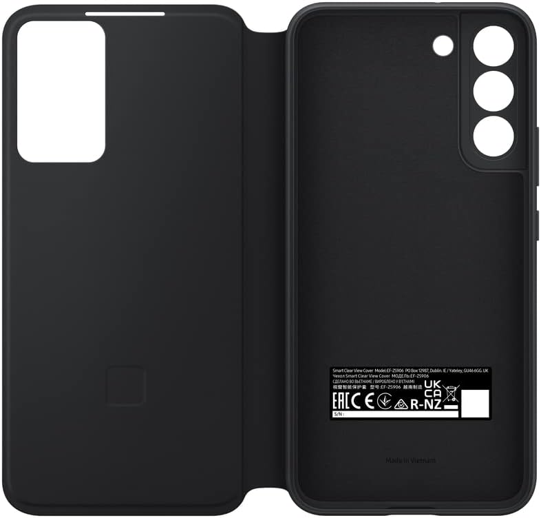 SAMSUNG Galaxy S22+ S-View Flip Cover, Protective Phone Case, Black - Image 3