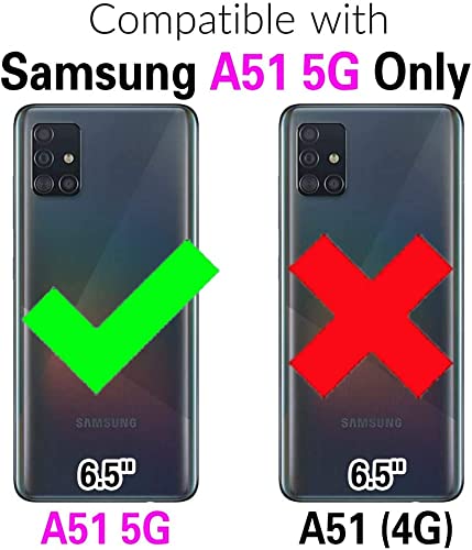 for Samsung Galaxy A51 5G UW Tempered Glass Screen Protector and Flip Wallet - Image 2