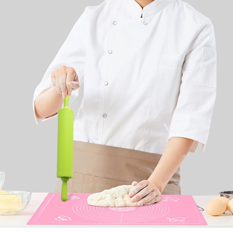 Plastic Handle Rolling Pin Non-Stick Silicone Rolling Pins,Mini Rolling Pin - Image 4
