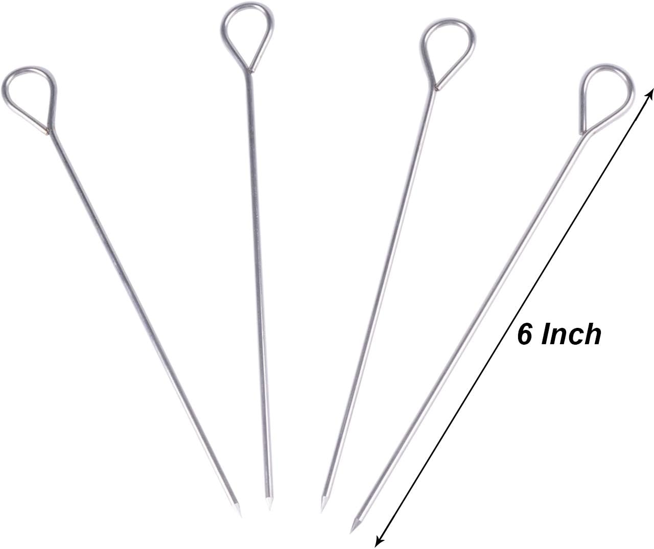 30 pcs 6 inches Turkey Lacers for Trussing Turkey, Stainless Steel Skewers - Image 5