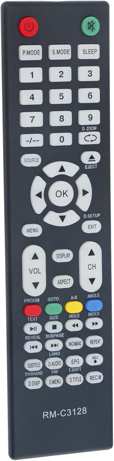 New RM-C3128 RMC3128 Replacement Remote Control fit for JVC LED HD TV LT-32ND36A - Image 2