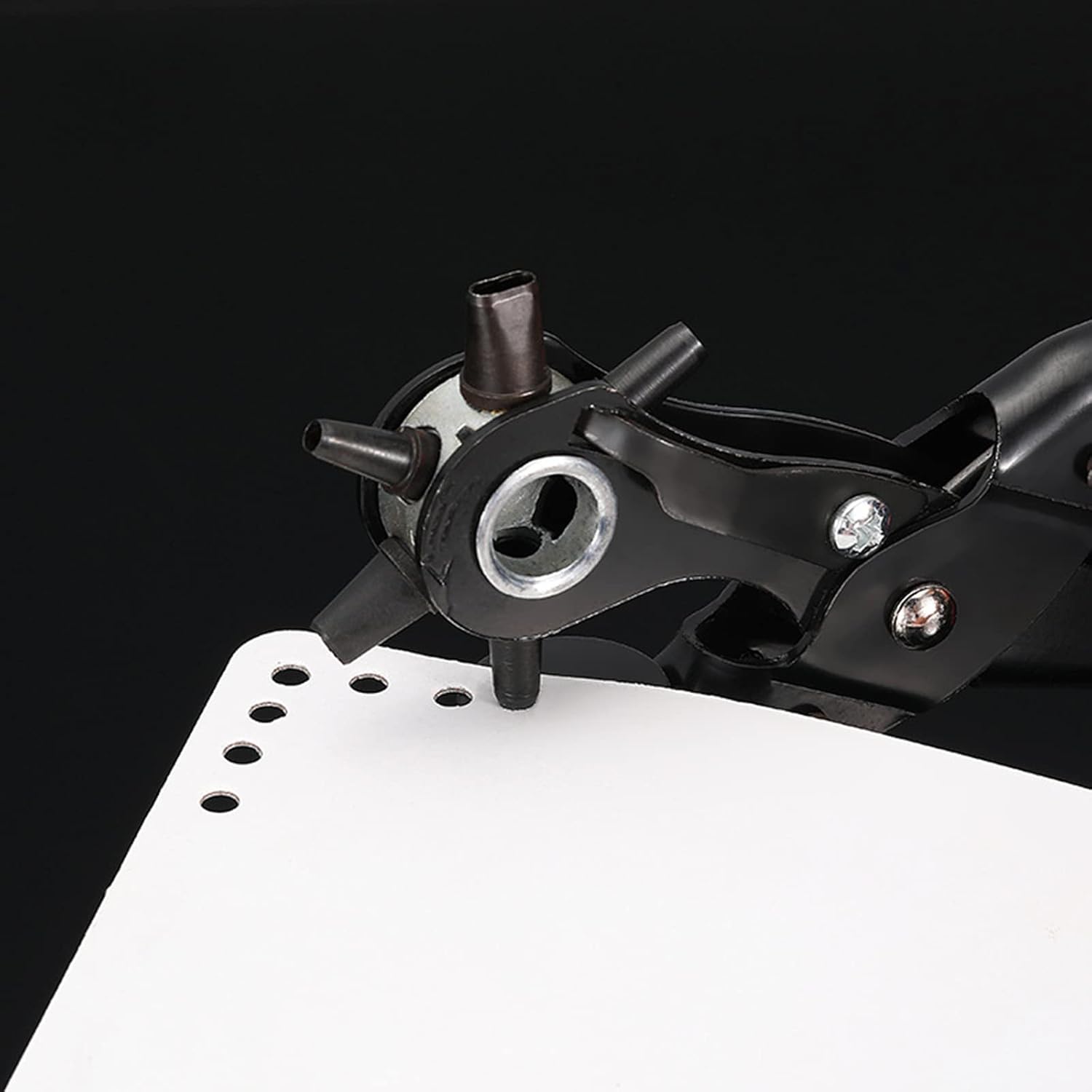 Leather Hole Punch Set, Revolving Punch Plier Kit, Multi Hole Sizes Maker Tool - Image 6