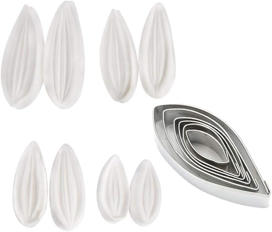 Dahlia Sugar Flower Veining Molds Fondant Cutters Gumpaste Cake Craft (14PCS) - Image 2