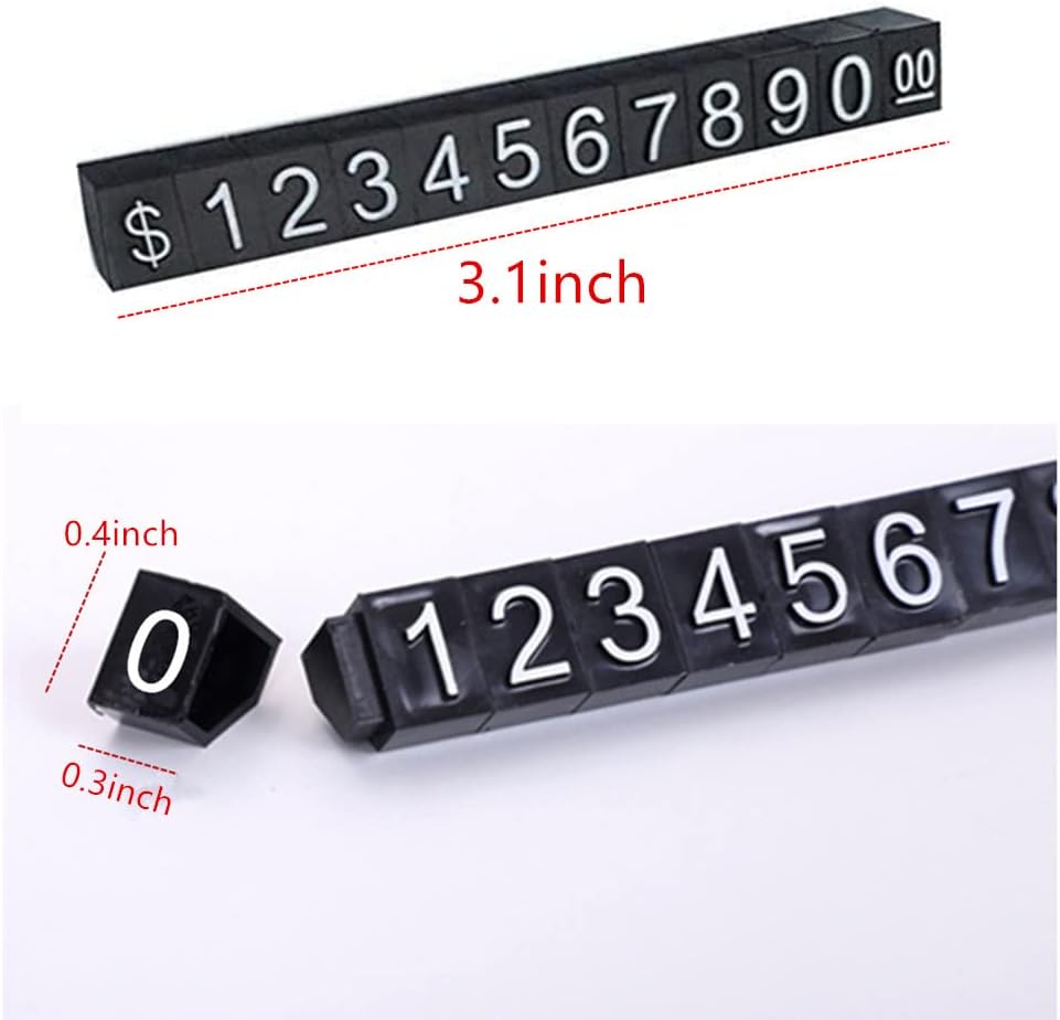 10 Sets Price Display Cube Adjustable Price Tag,Adjustable Removable Mini Cube - Image 5
