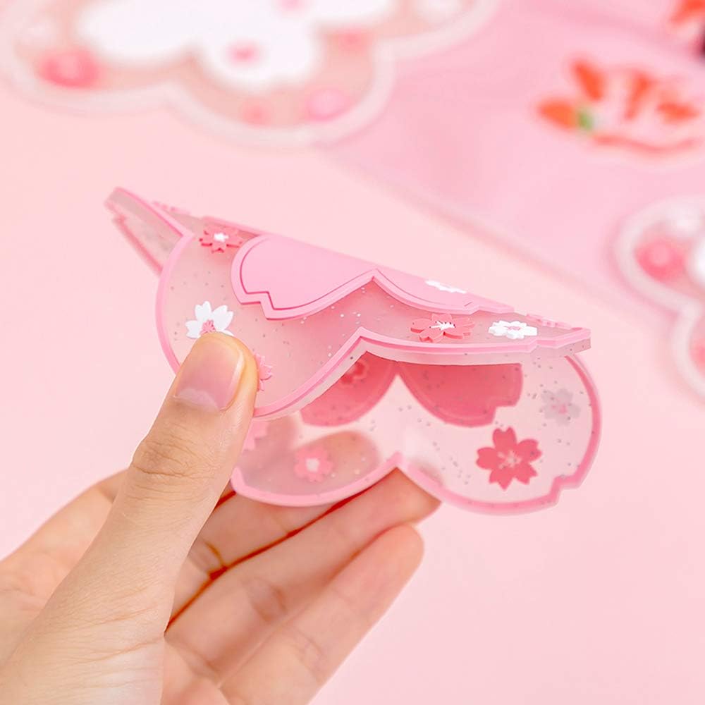 Sakura Coffee Cup Mat Kawaii Coaster 2PCS Cute Cherry Blossom PVC Home Tea - Image 3