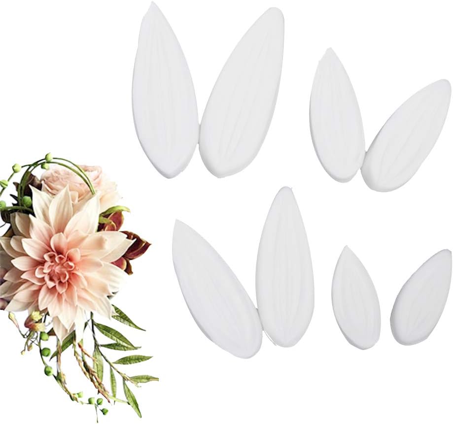 Dahlia Sugar Flower Veining Molds Fondant Cutters Gumpaste Cake Craft (14PCS) - Image 9