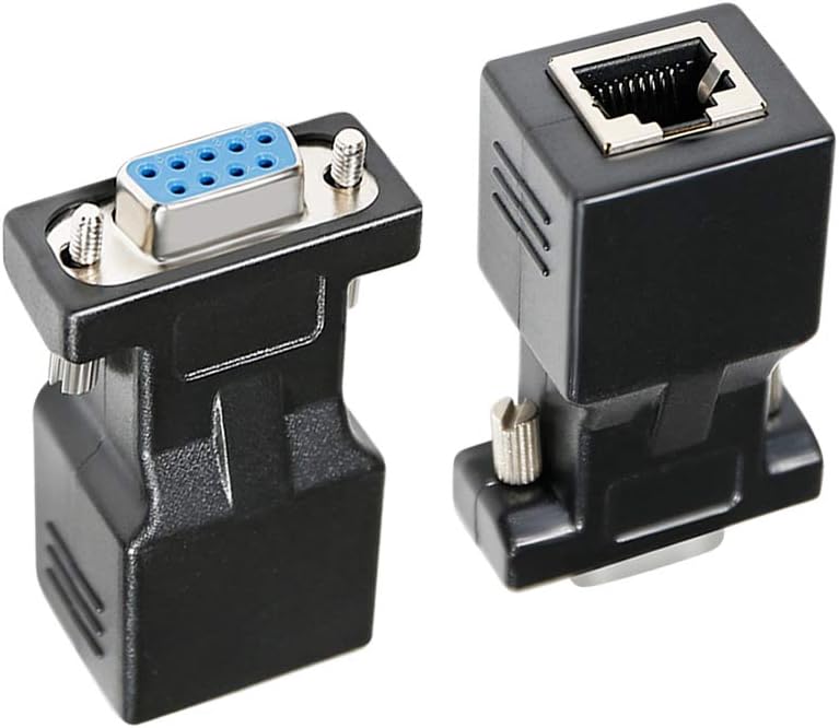 DB9 to RJ45 Serial Adapter RS232 Female to RJ-45 Female Ethernet Converter - Image 7