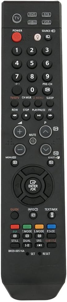 Replaced Remote Control for Samsung TV LE37S73BDX