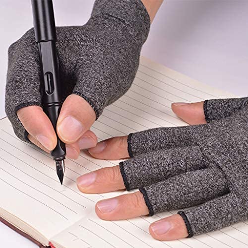 Arthritis Compression Gloves for Men & Women - Fingerless Gloves - Image 3