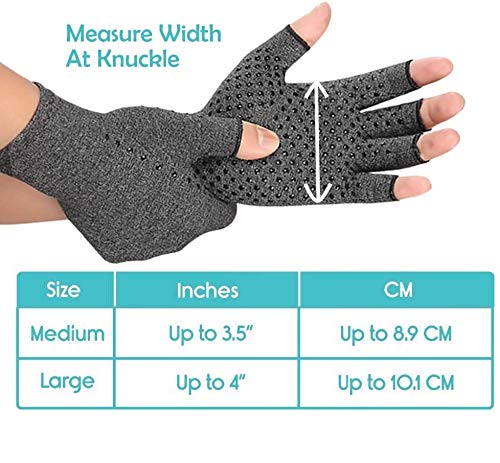 Compression Arthritis Gloves Fingerless -Warmth Therapeutic Compression Gloves - Image 2