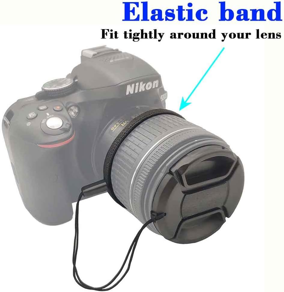 Lens Cap Cover with Keeper for AF-P DX NIKKOR 18-55mm f/3.5-5.6G VR Lens-2 Pack - Image 5