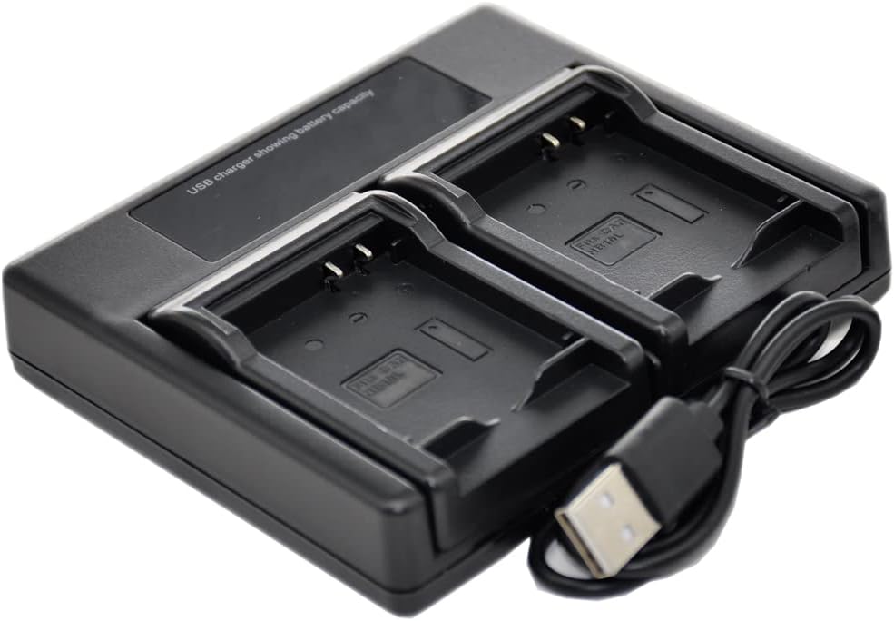 LP-E8 Battery Charger USB Dual Replacement for LPE8 EOS 550D 600D 650D 700D