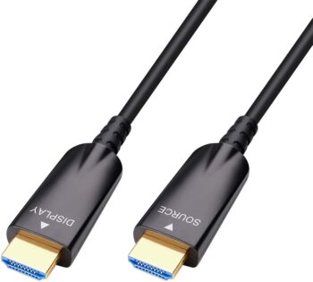 HDMI Cable with 1080p 60Hz 4K 30Hz HDMI Fiber Optic Technologies-(8m,Black)25ft