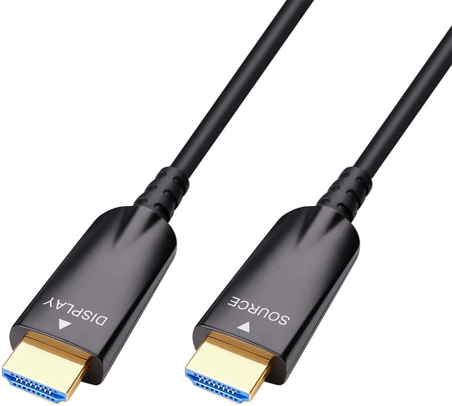 HDMI Cable with 1080p 60Hz 4K 30Hz HDMI Fiber Optic Technologies-(8m,Black)25ft