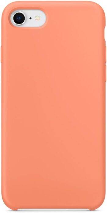 Liquid Silicone Gel Rubber Case for Apple iPhone 8 (2017)/iPhone 7 (2016),Peach