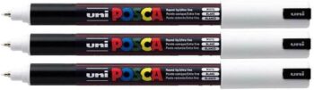 White Paint Marker Pens Ultra Fine 0.7mm Calibre Nib Tip Writes On Any Surface