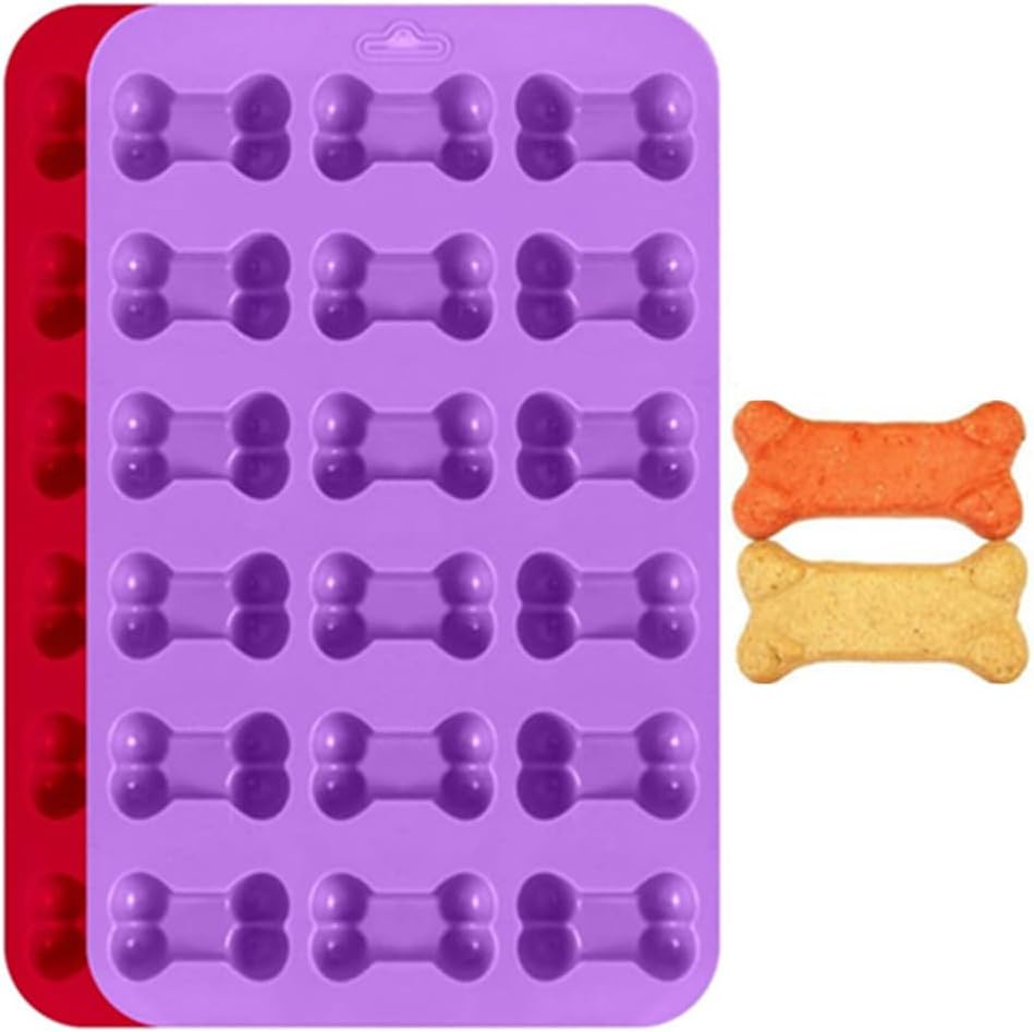 3 Pcs Silicone Ice Molds Trays with Puppy Dog Paw and Bone Shape, Non-Stick - Image 3