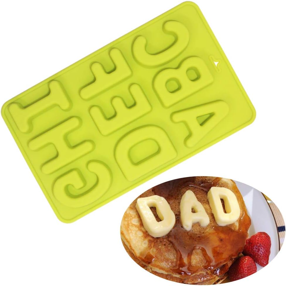 4 Pcs Silicone Numbers Alphabets Trays Molds, 26 Letters & Numbers Candy Mould - Image 7